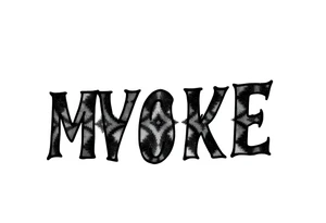 The word “MVSKOKE” shaded with Pendleton print tattoo idea