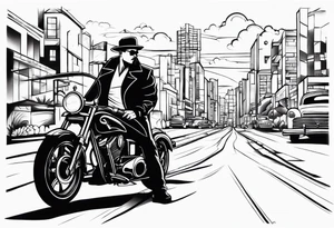 Chicano style scenary
city gangster tattoo idea