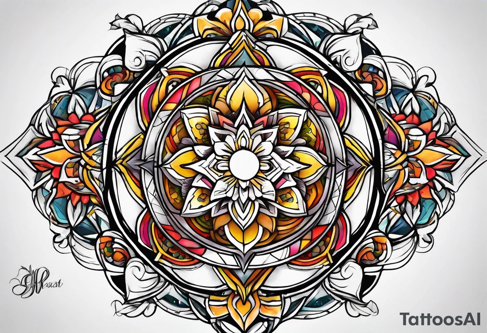 Spiritual bringing in weath tattoo idea