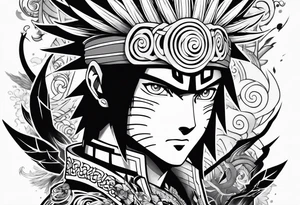 Naruto mixed with one piece tattoo idea