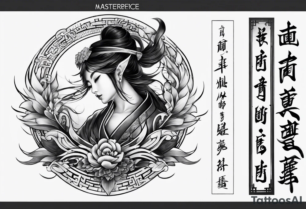 Vietnamese calligraphy tattoo idea