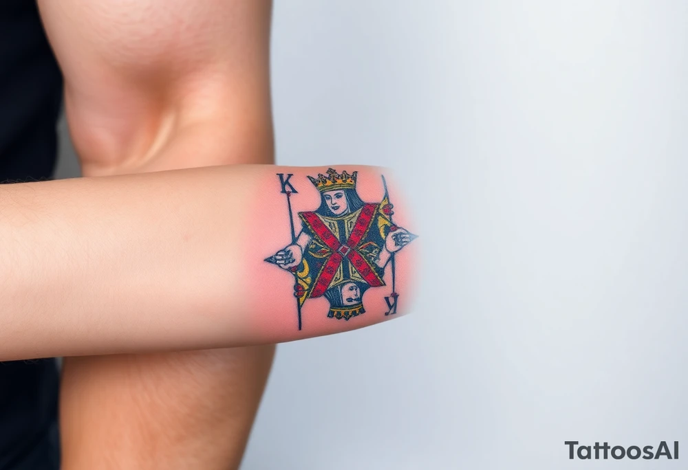 king of hearts tattoo idea