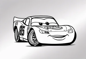 Lightning mcqueen number 95 tattoo idea
