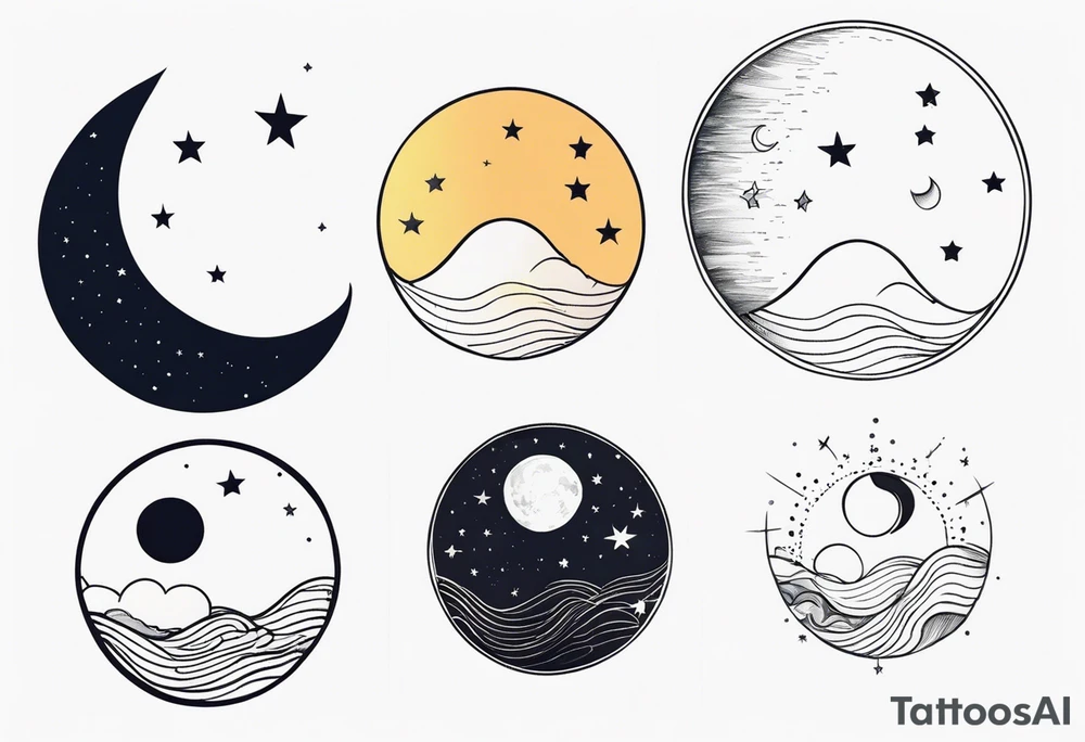 Moon tattoo idea
