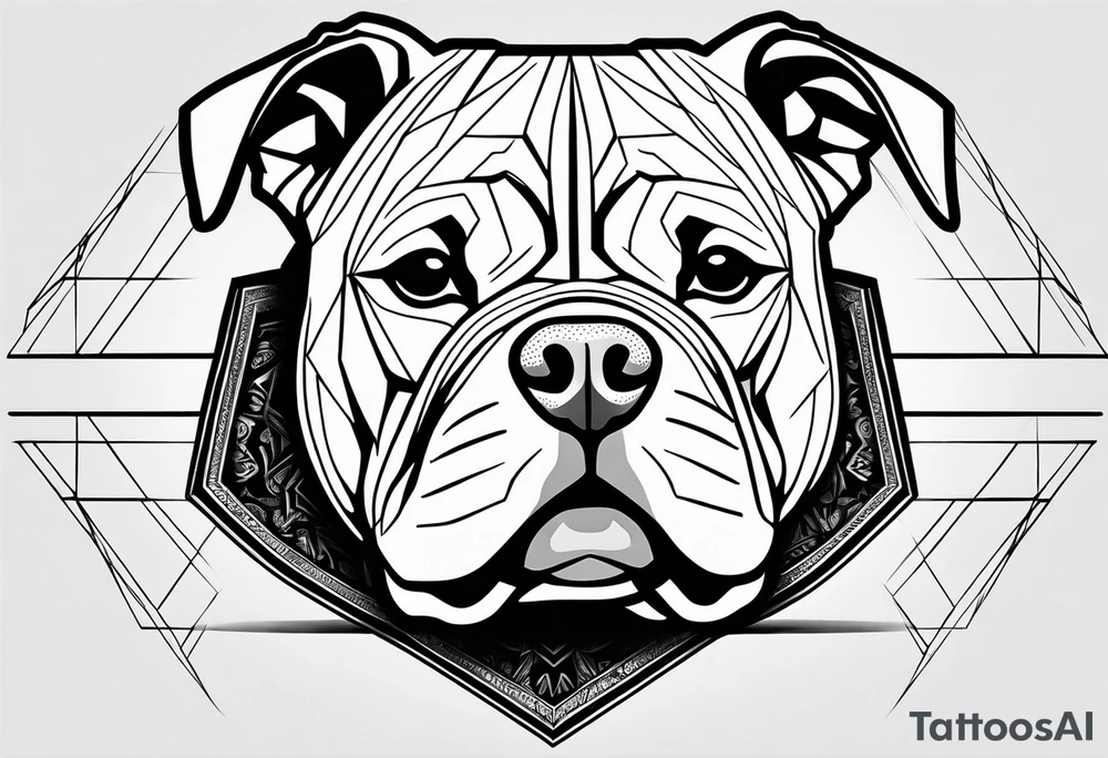 American bully tattoo idea