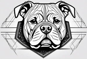 American bully tattoo idea