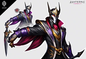 jhin for league of legends game tattoo idea