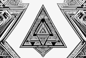 Valhalla valknut sword tattoo idea