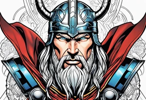 The Mighty Thor from the current Marvel comics tattoo idea