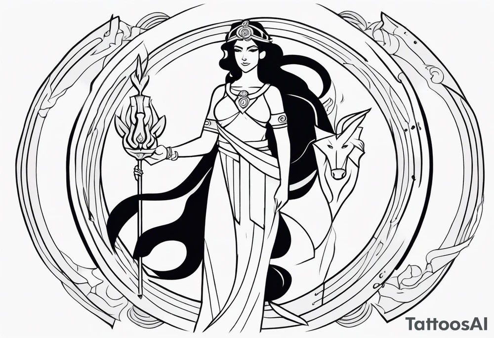 hera godess and zeus tattoo idea