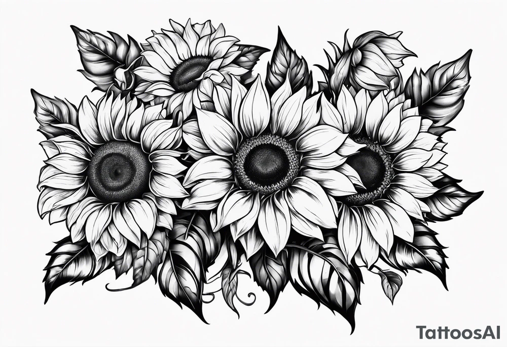 Sunflowers tattoo idea