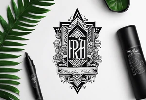 Pura vida letters tattoo idea