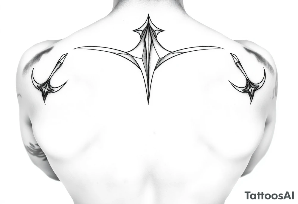 Fully nude lady with big boobs tattoo idea