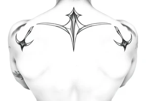 Fully nude lady with big boobs tattoo idea