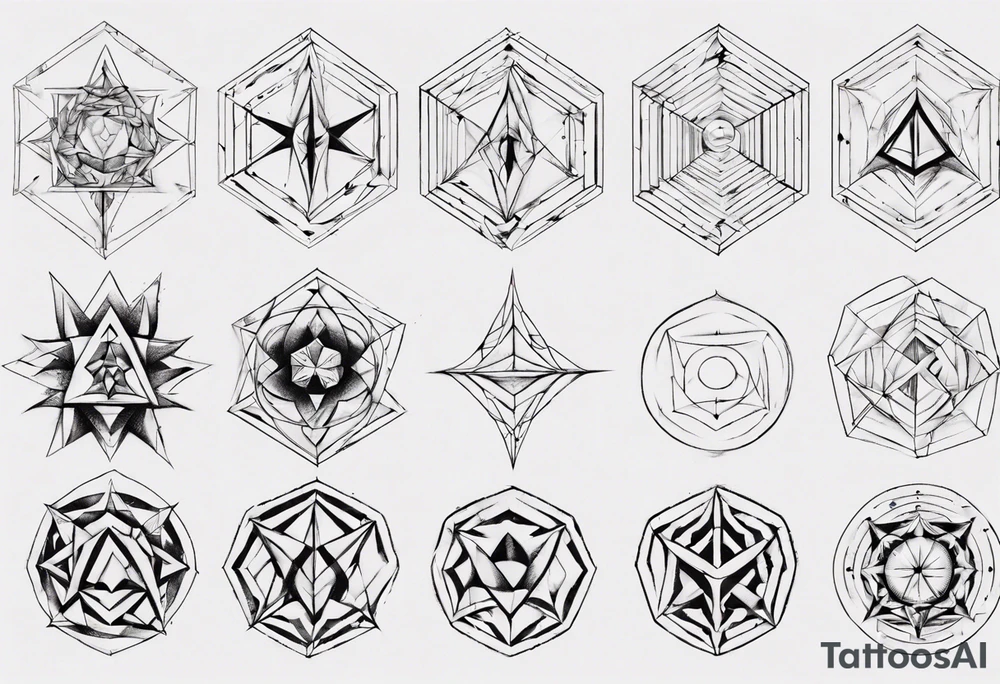 Geometrical tattoo idea