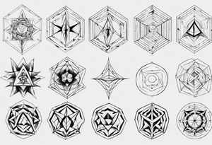 Geometrical tattoo idea