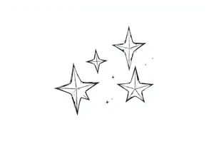 in the stars tattoo idea