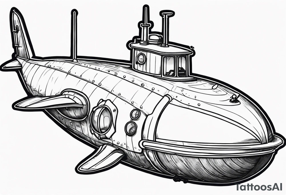 boomer submarine surfacing tattoo idea