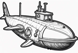 boomer submarine surfacing tattoo idea