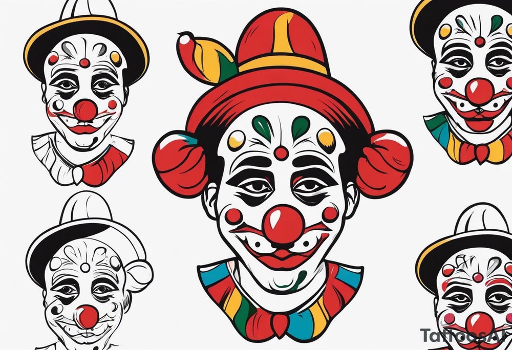 El triste payaso, Mexican style tattoo idea