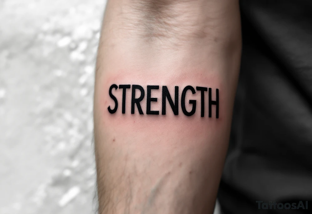 STRENGTH tattoo idea