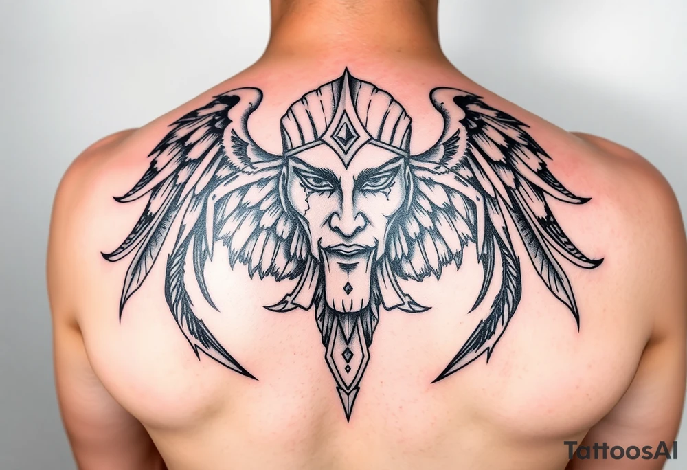 A warrior who lost her mother and is raising 3 kids tattoo idea