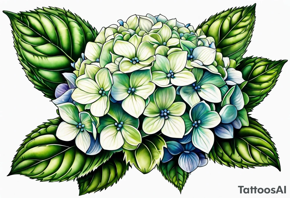 Hydrangea tattoo idea