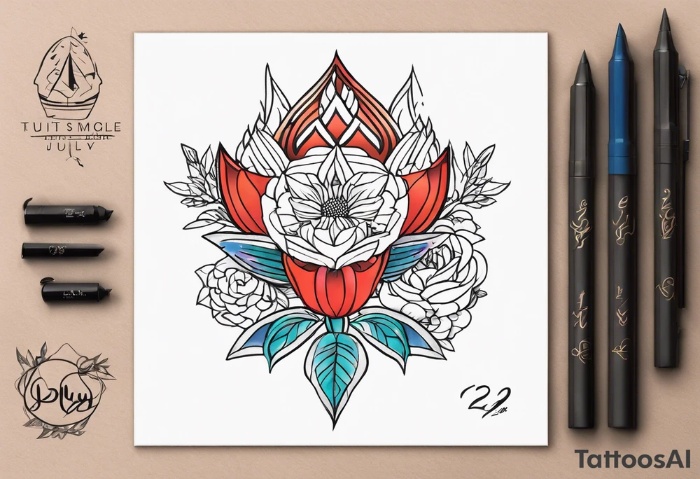July 23 tattoo idea