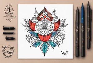 July 23 tattoo idea