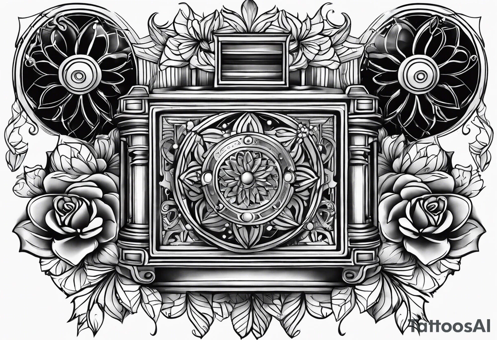 music box tattoo idea