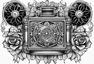 music box tattoo idea