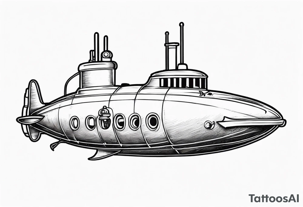 boomer submarine surfacing tattoo idea