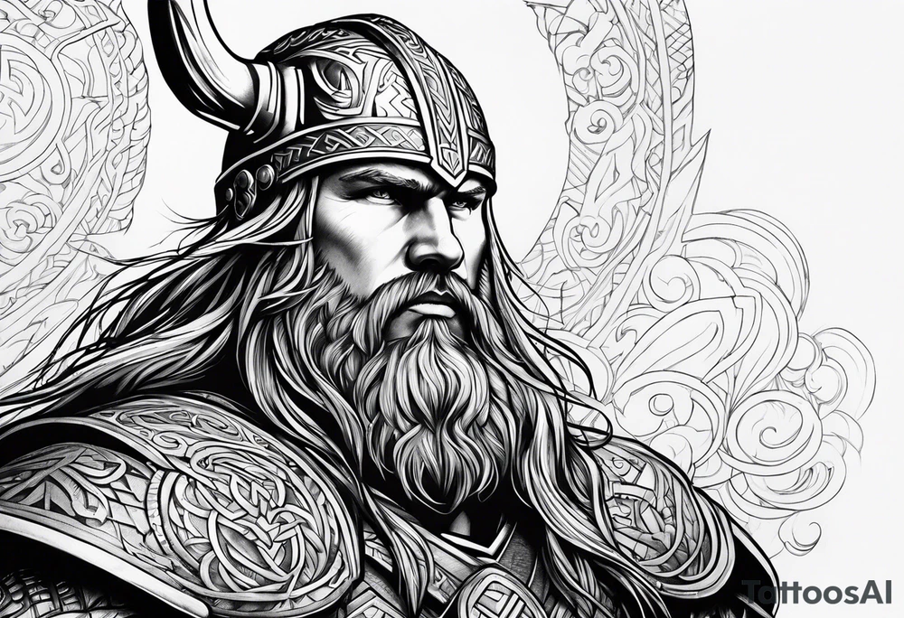 Viking Thor fat tattoo idea