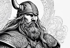 Viking Thor fat tattoo idea