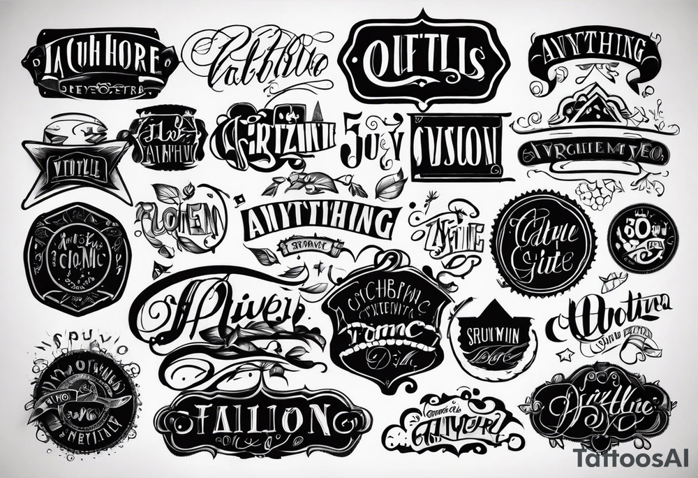 anything tattoo idea