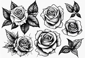Bramble and roses tattoo idea