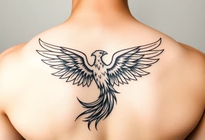 Fine line phoenix tattoo tattoo idea