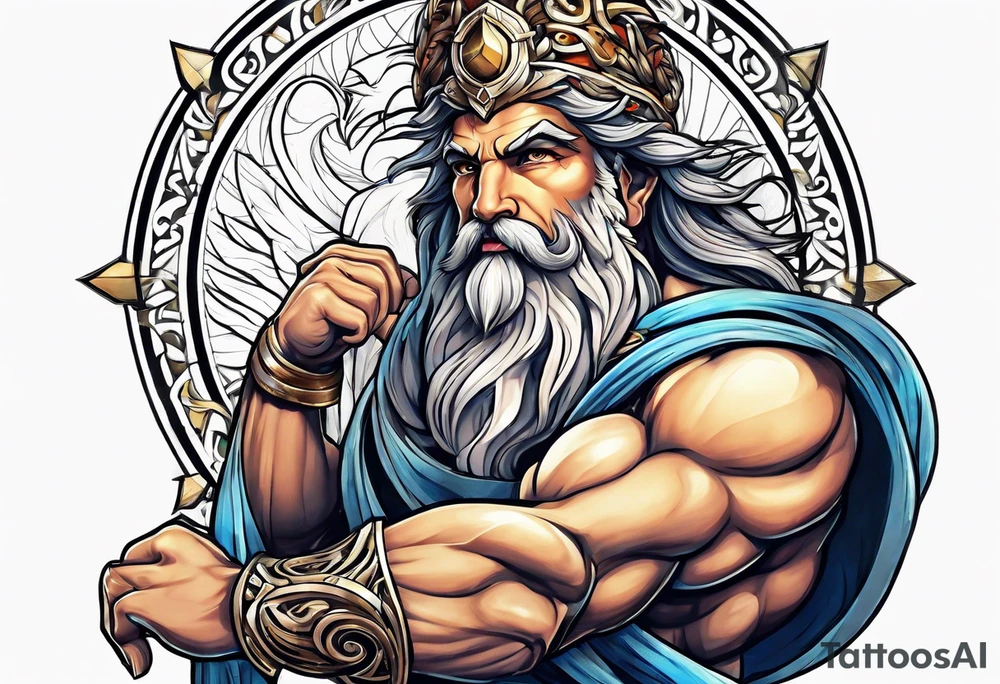 Zeus god tattoo idea