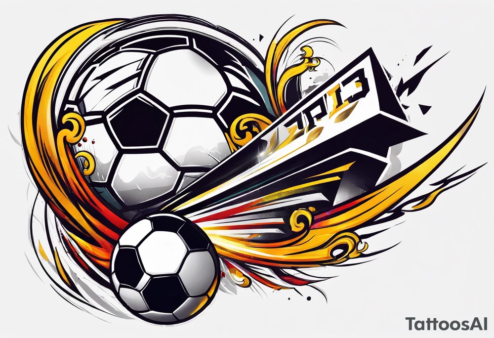 Logo soccer tattoo idea