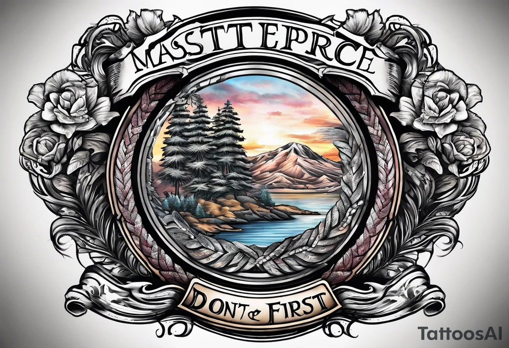 family first and dont tread on me tattoo idea