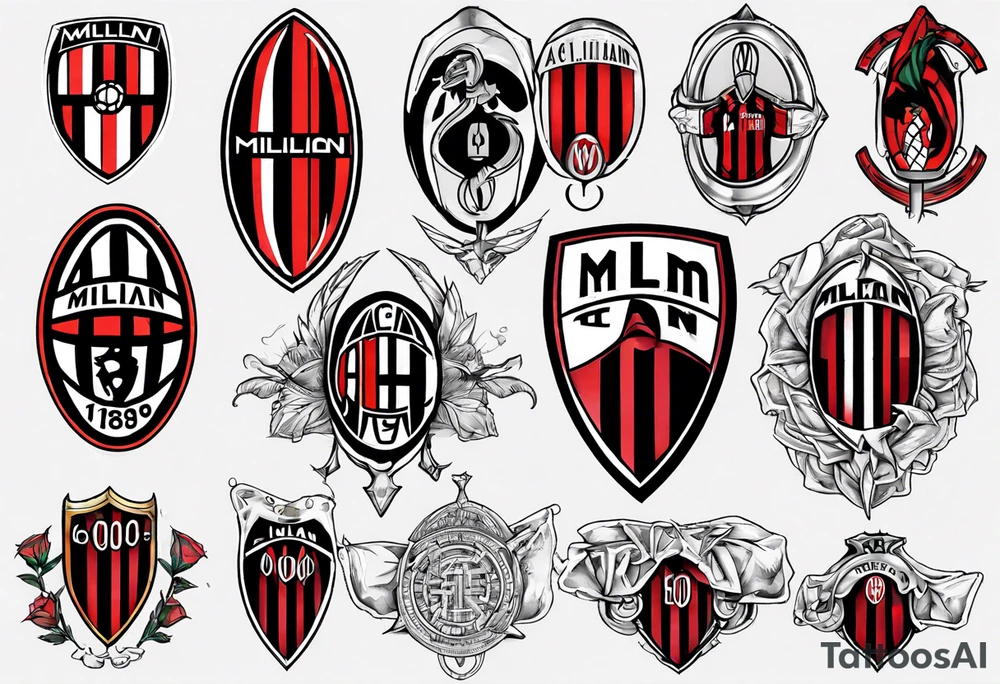 Ac milan tattoo idea