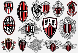 Ac milan tattoo idea