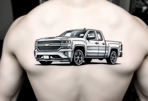 Chevy Silverado 1500 lowrider tattoo idea