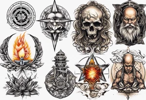 Enlightenment Vs discipline tattoo idea