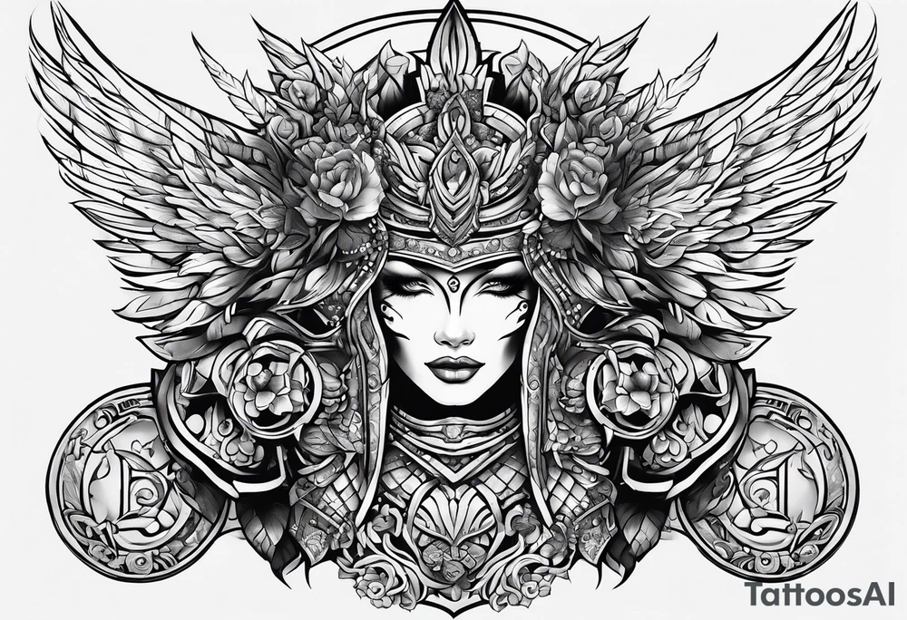 armor plates tattoo idea