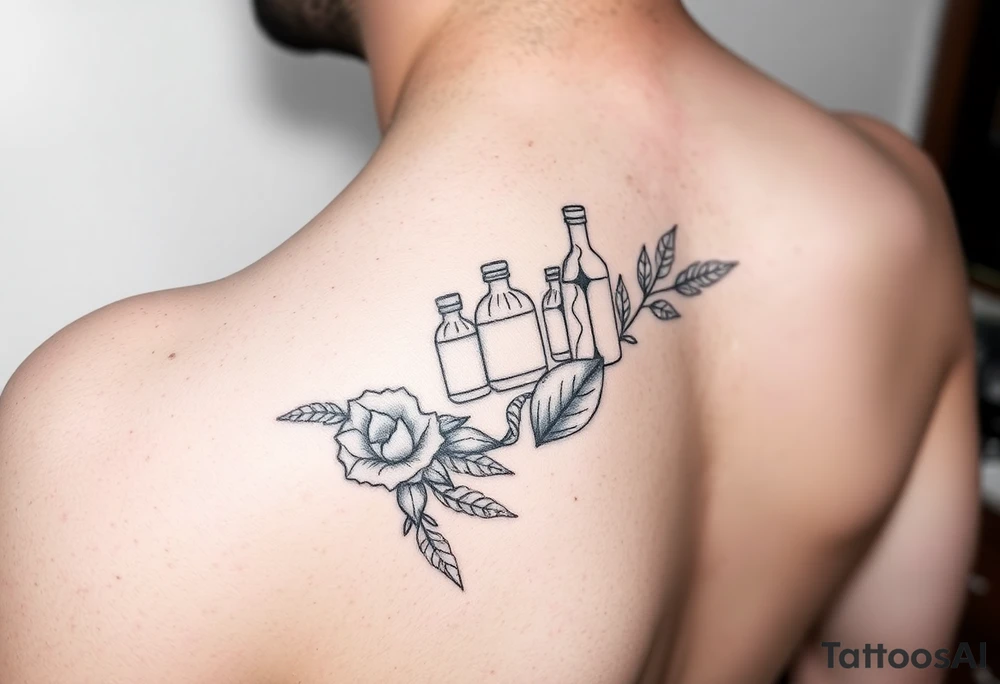 Pharmacy tattoo for the inside wrist, feminine tattoo idea