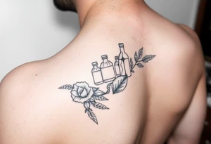 Pharmacy tattoo for the inside wrist, feminine tattoo idea