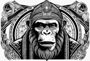 Caeser from planet of the apes tattoo idea