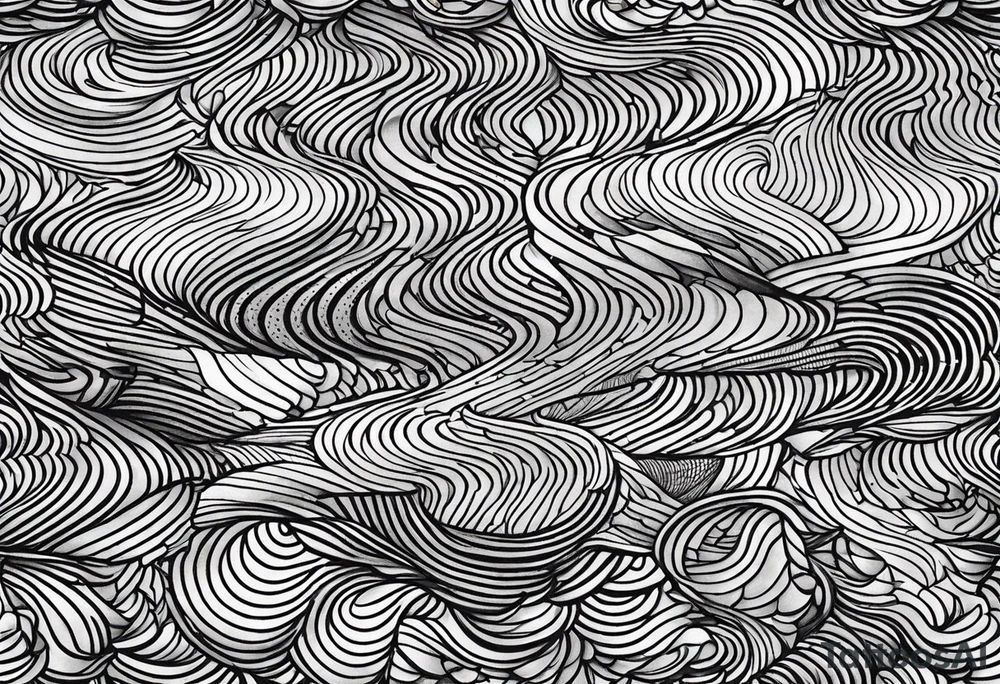 Fish scales filler tattoo idea