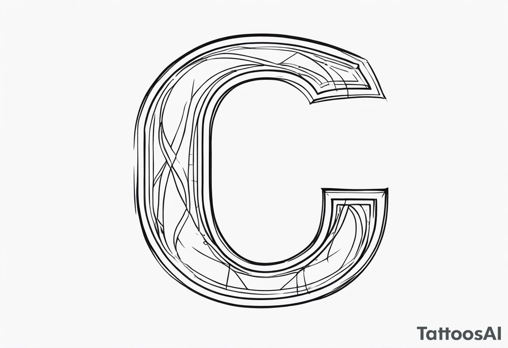 letter c tattoo idea